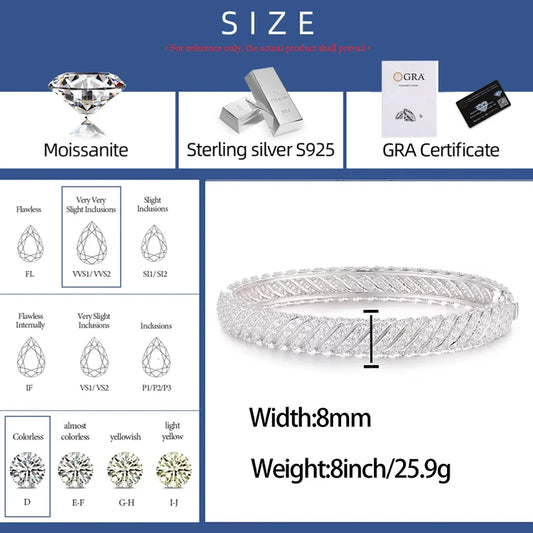 8mm Iced Out Twist Bangle, image 5