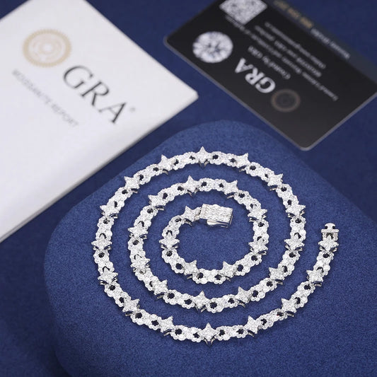 8mm Iced Out Infinity Link Necklace or Bracelet for Men, image 4