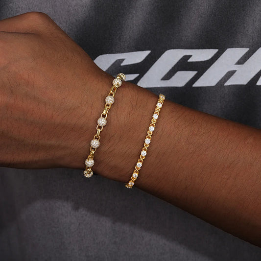 4mm Round Cut Moissanite Tennis Bracelet, image 6