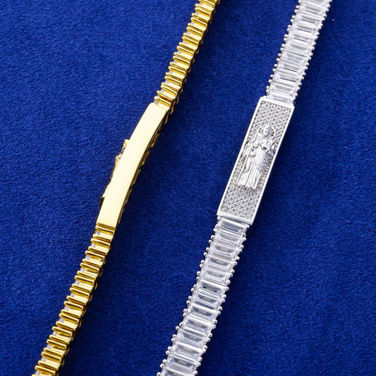 Iced Out Baguette Tennis Bracelet for Men, image 5