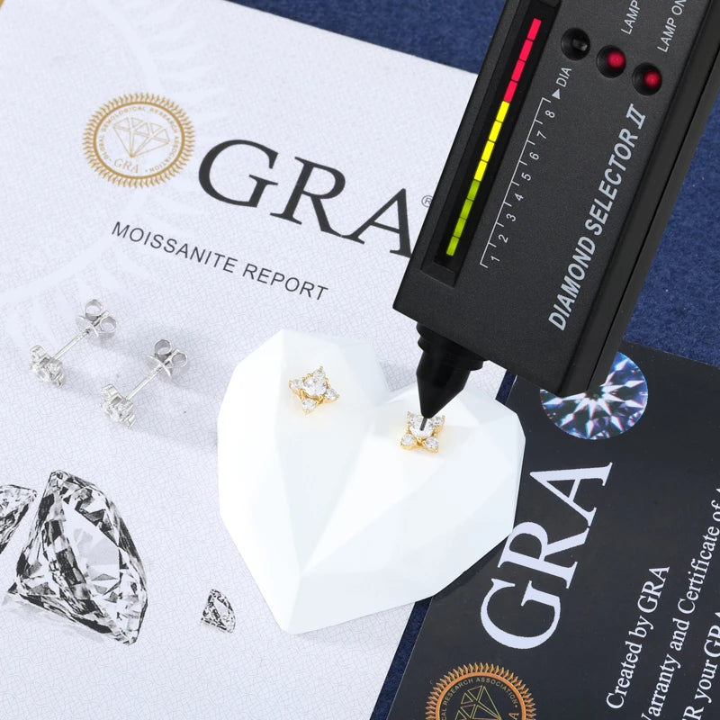 Iced Out Star Cluster Stud Earrings, image 4