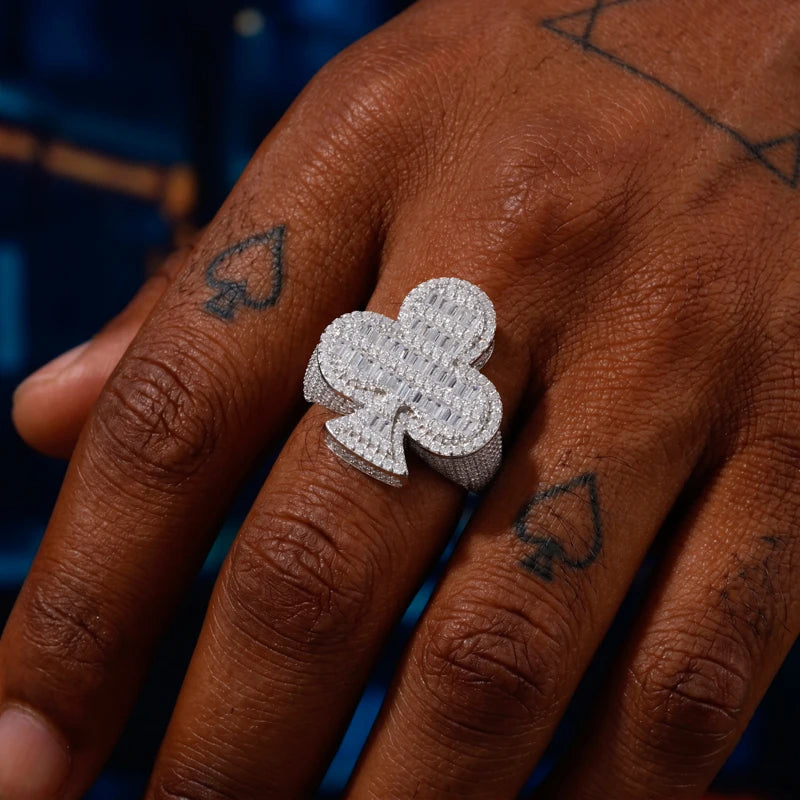 Iced Out Club Suit Ring for Men, image 6