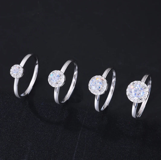 Moissanite Solitaire Ring