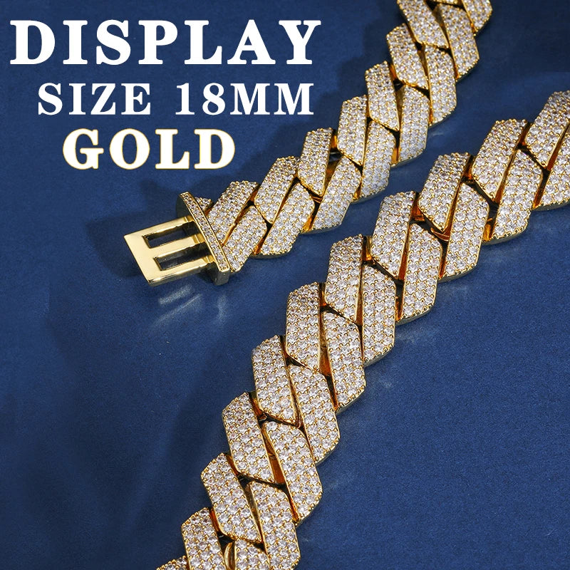 Iced Out Cuban Link Chain for Men, image 8