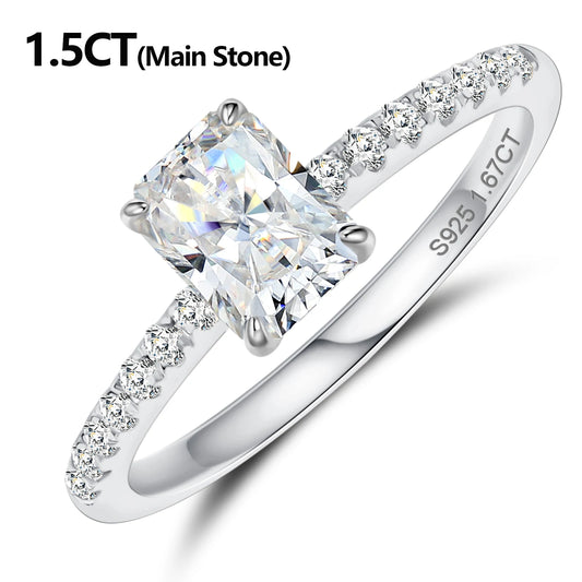 Moissanite Solitaire Engagement Rings, image 2