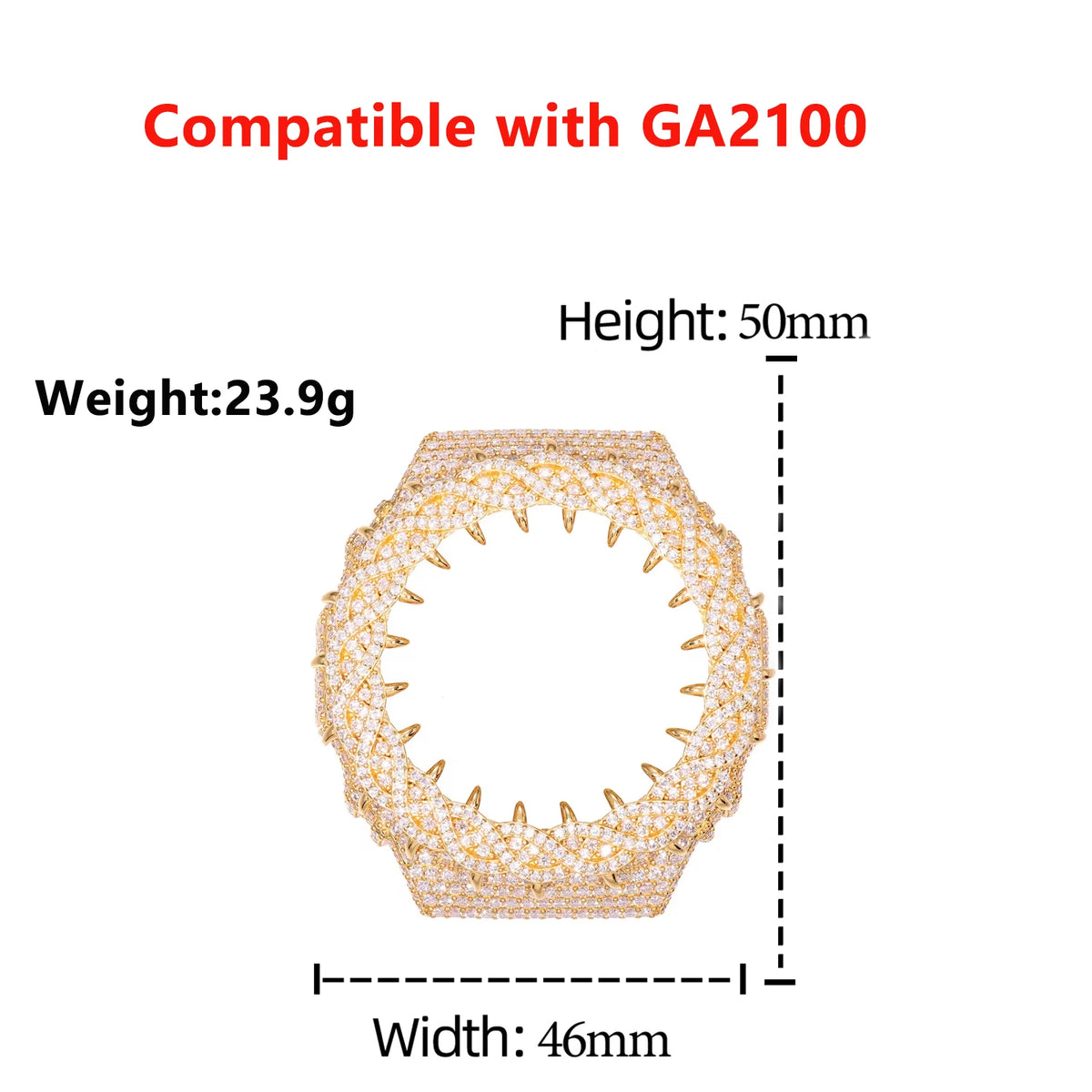 Iced Out Thorn Watch Case, image 9