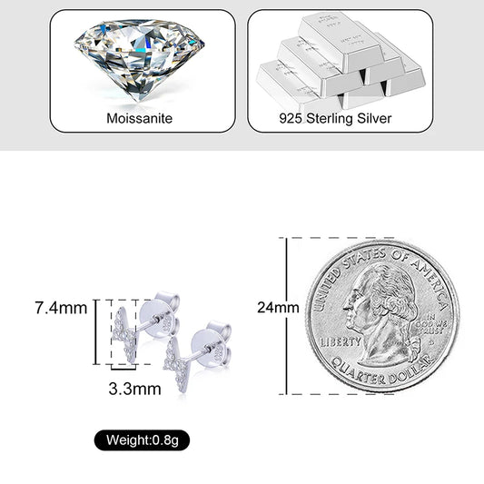 Moissanite Stud Earrings, image 4