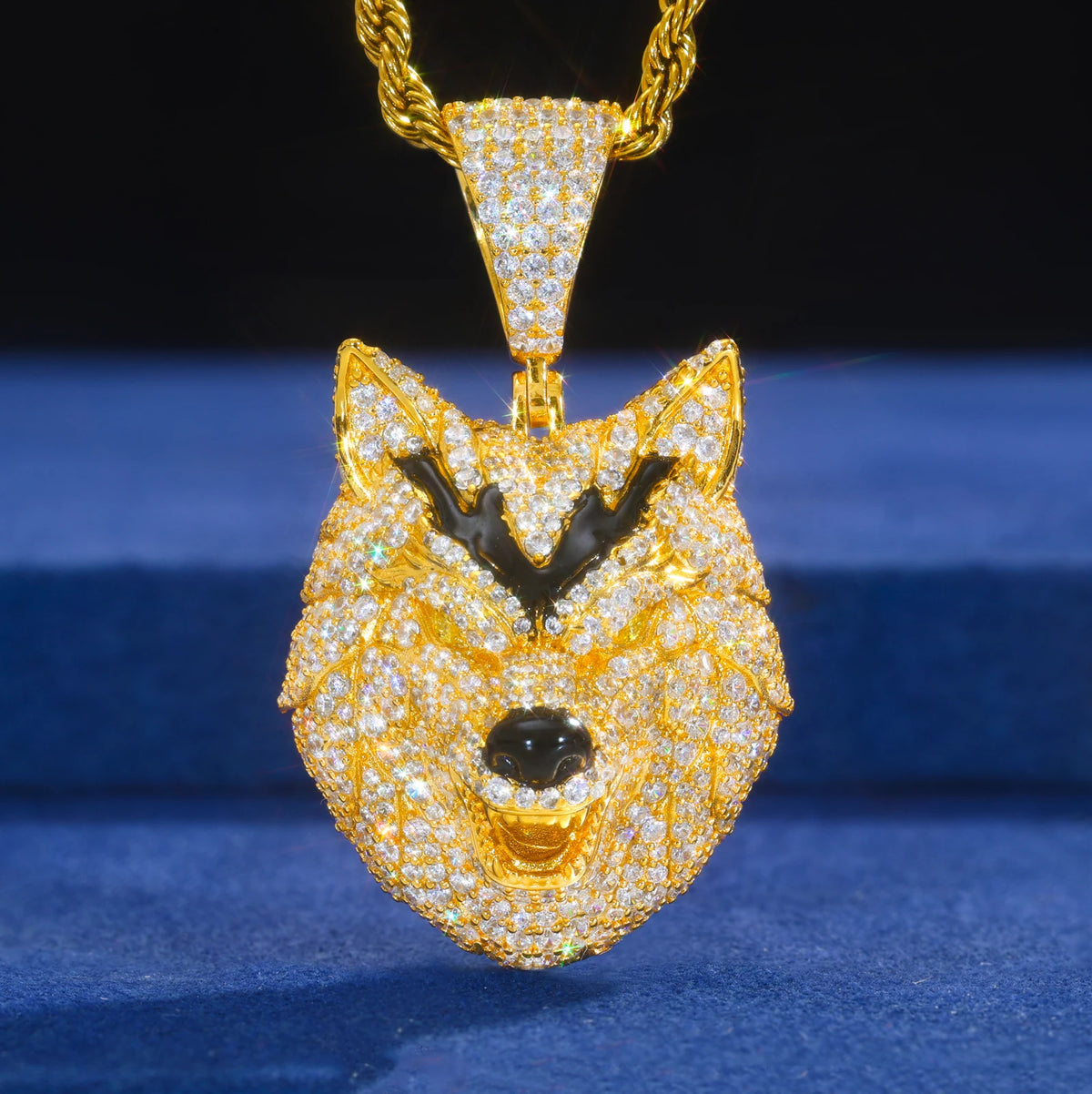 Iced Out Animal Head Pendant for Men, image 8