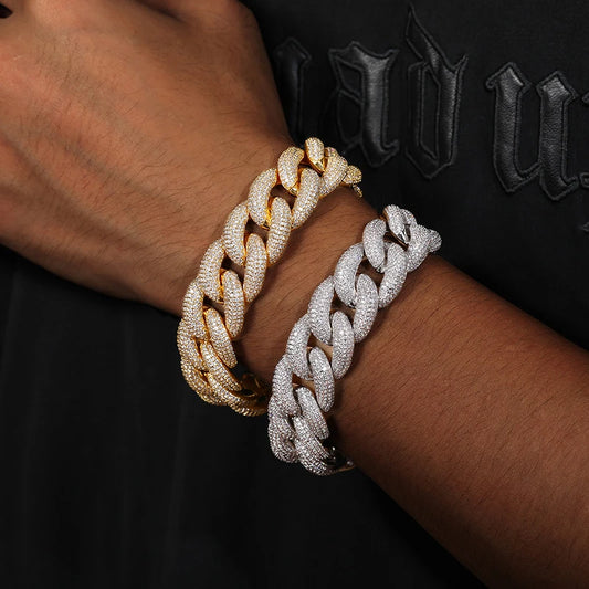 14mm Iced Out Baguette Cuban Link Chain for Men, image 4