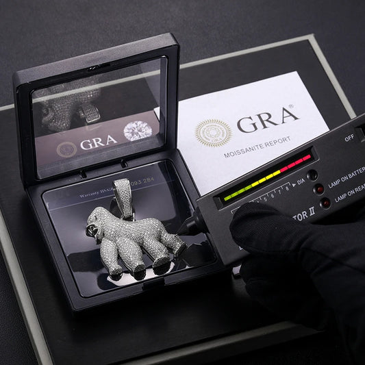Iced Out Gorilla Pendant for Men, image 3