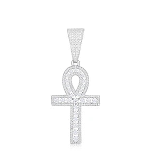 Iced Out Ankh Pendant for Men, image 8