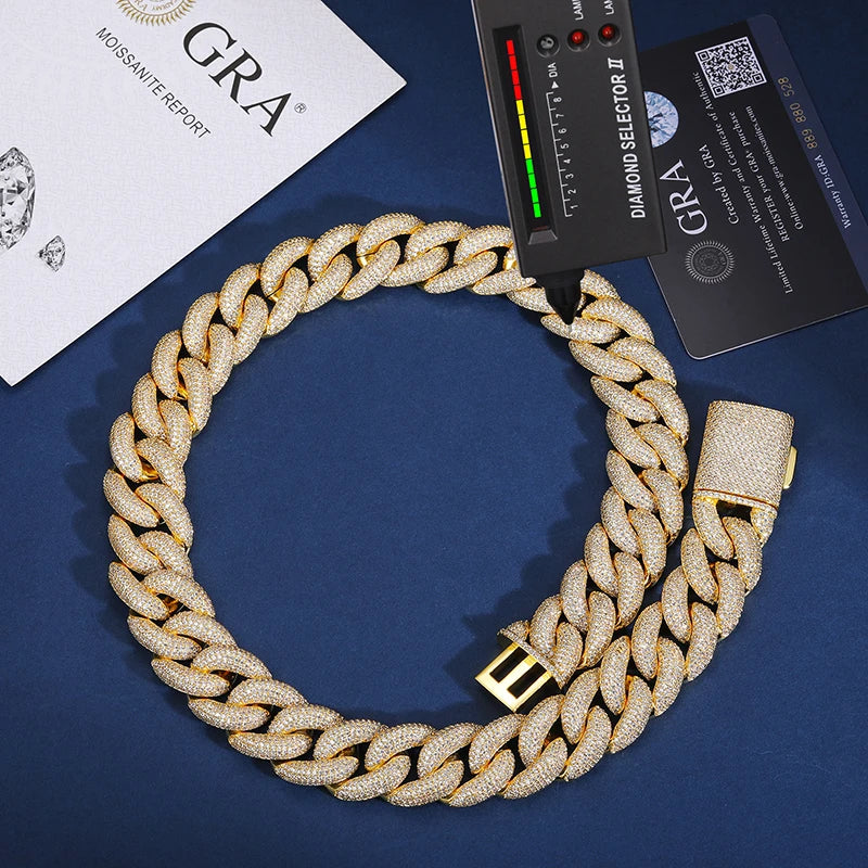 Iced Out Miami Cuban Link Chain for Men, image 3