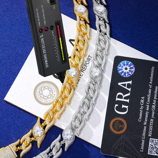 Iced Out Thorn Link Bracelet for Men, image 5