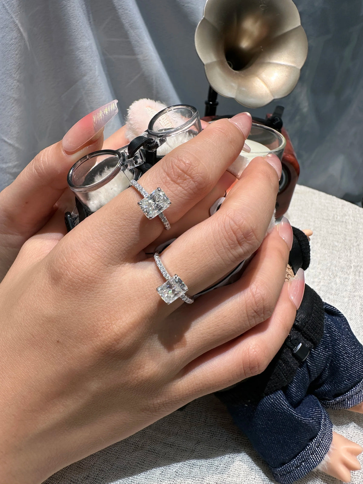 Moissanite Solitaire Engagement Rings, image 9
