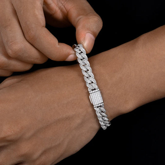 8mm Iced Out Cuban Link Bracelet for Men, image 6