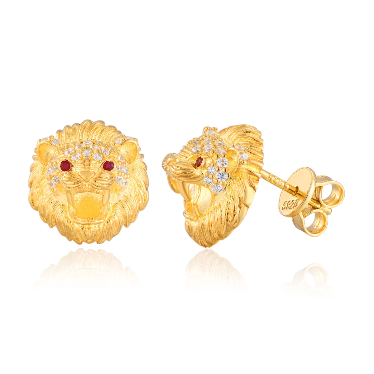 Moissanite Halo and Cluster Stud Earrings for Men, image 24