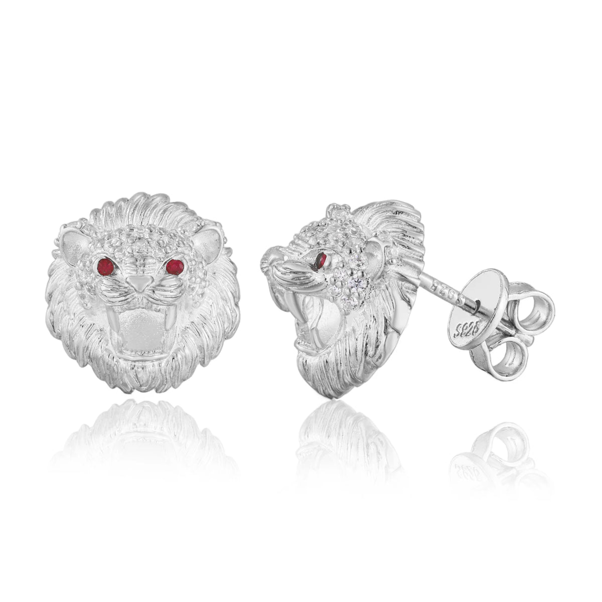 Moissanite Halo and Cluster Stud Earrings for Men, image 10