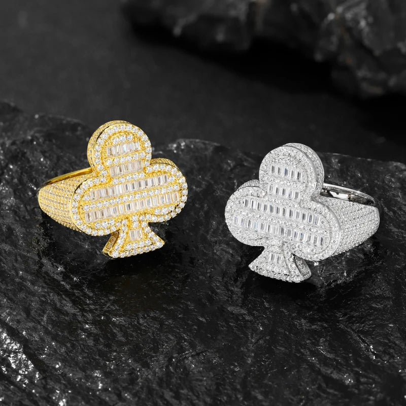 Iced Out Club Suit Ring for Men, image 4