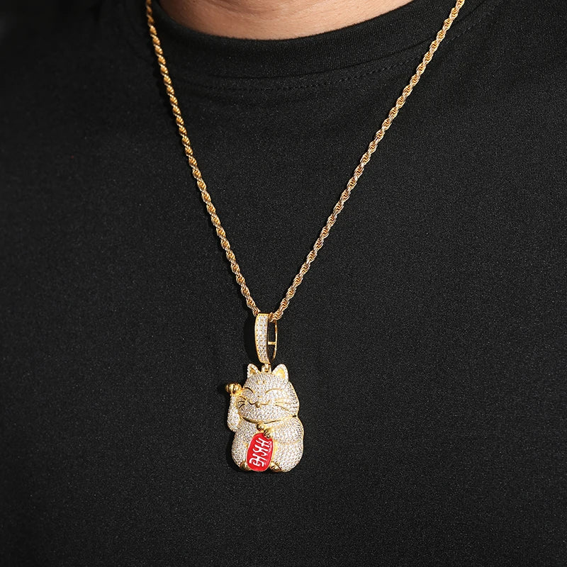 Iced Out Pendant Necklace for Men, image 6