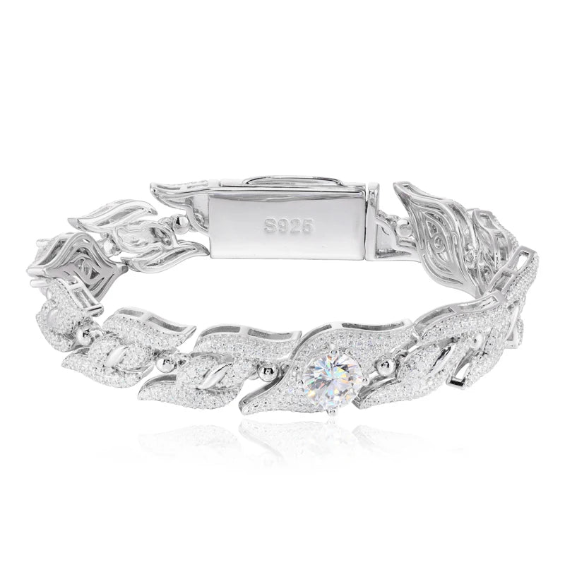 Iced Out Thorn Link Bracelet for Men, image 2