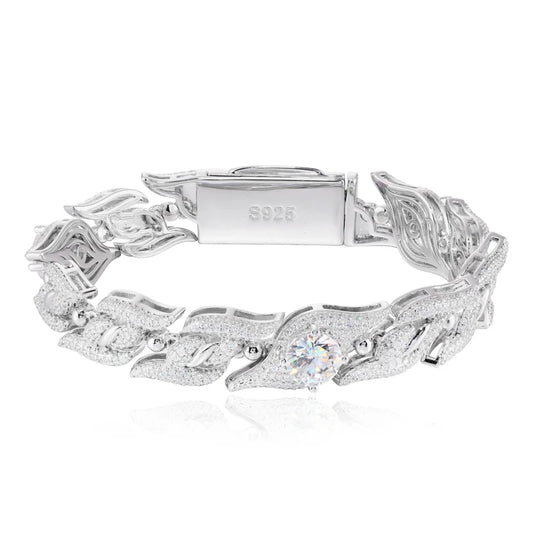 Iced Out Thorn Link Bracelet for Men, image 2