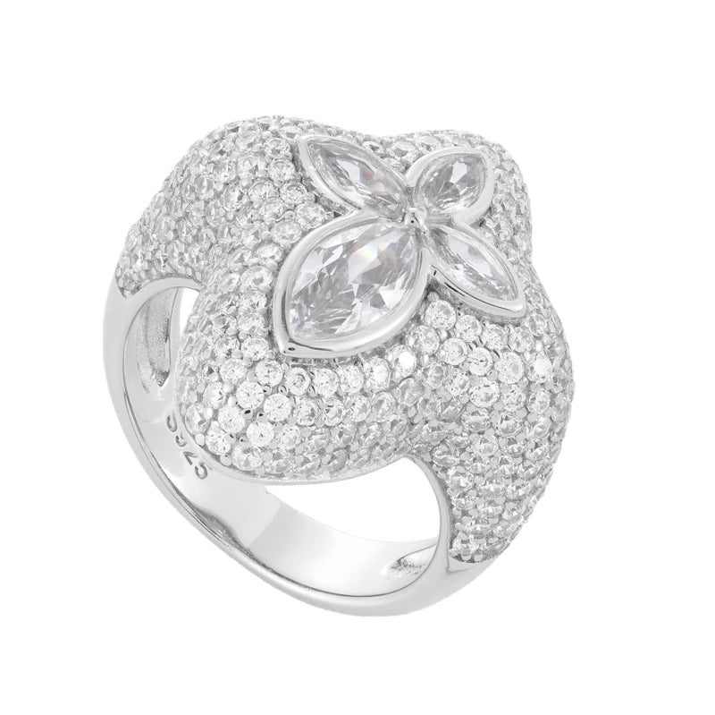 Iced Out Cross Ring for Men