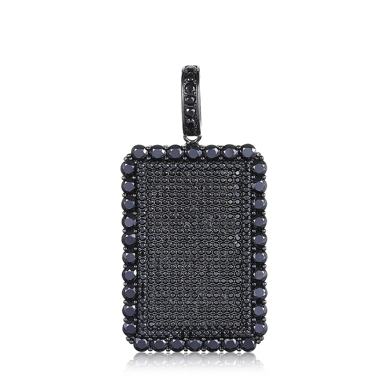 Iced Out Tag Pendant for Men, image 2