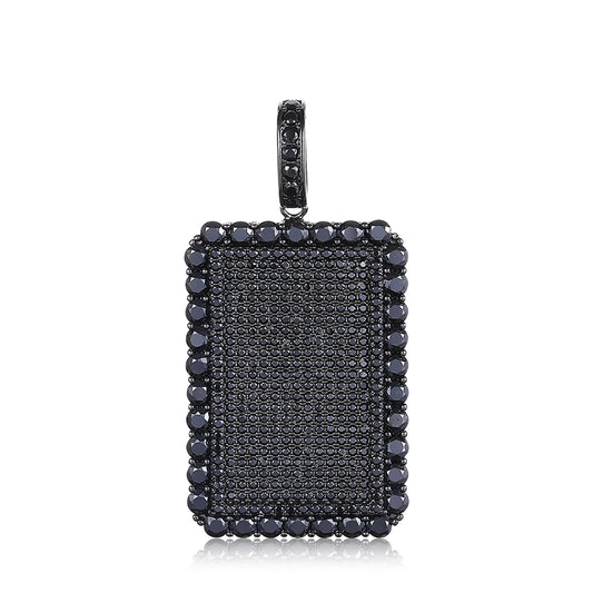Iced Out Tag Pendant for Men, image 2