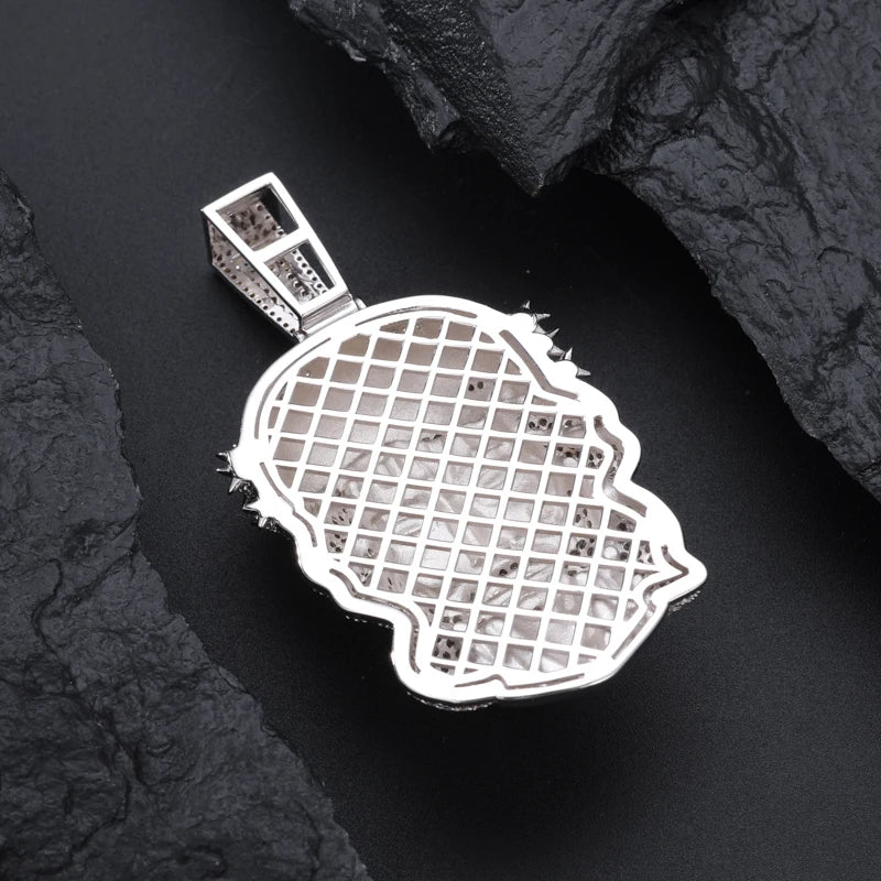 Iced Out Jesus Head or Lion Head Pendant for Men, image 4