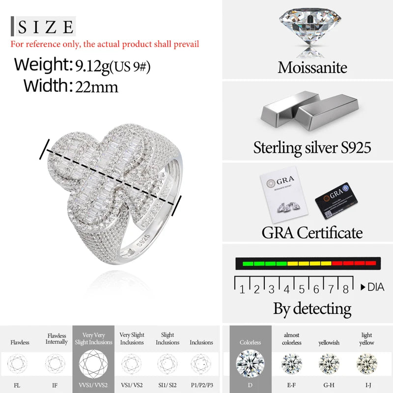 Iced Out Club Suit Ring for Men, image 7