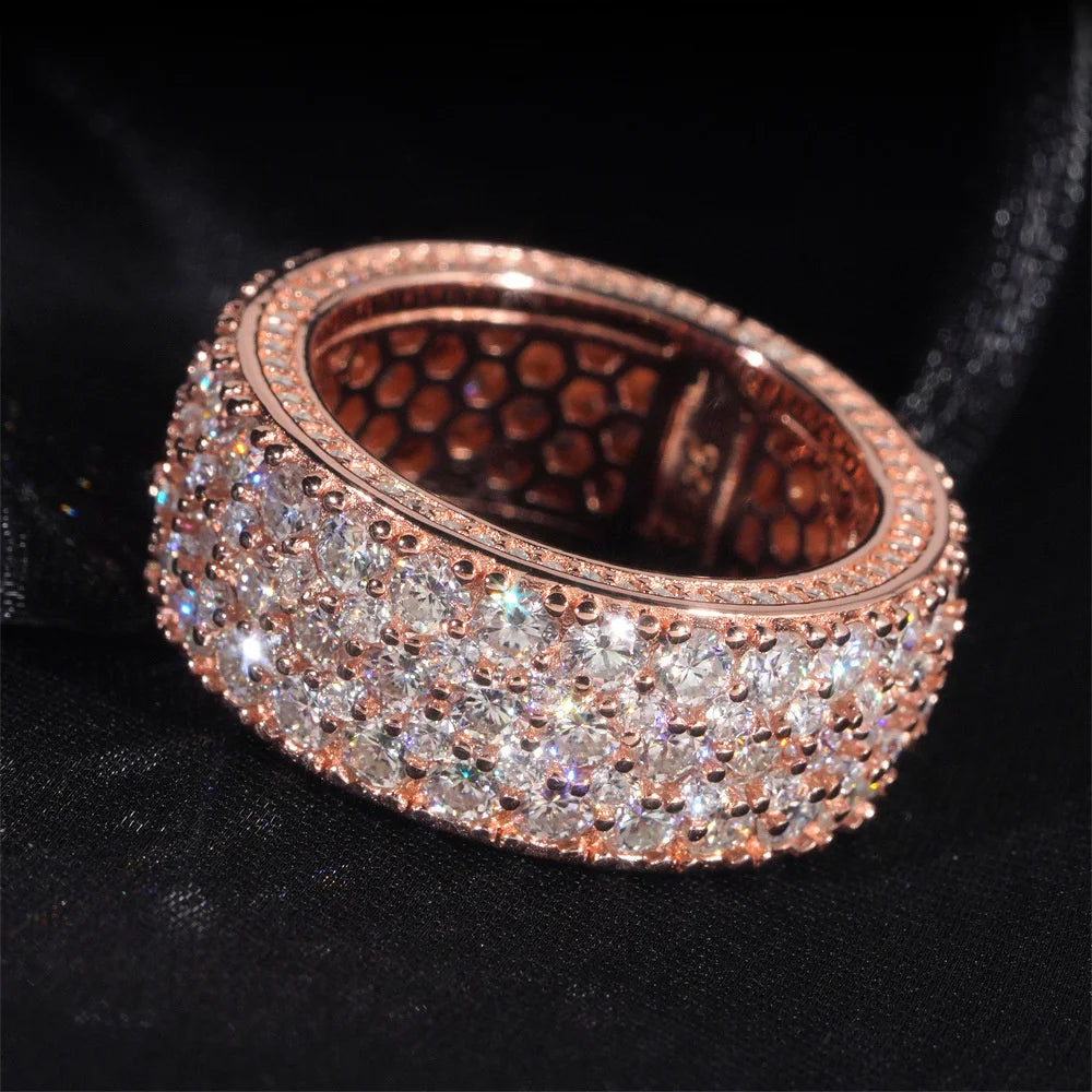 Wide Pave Band Ring for Men, image 8