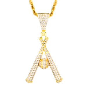 Moissanite Letter A Pendant Necklace