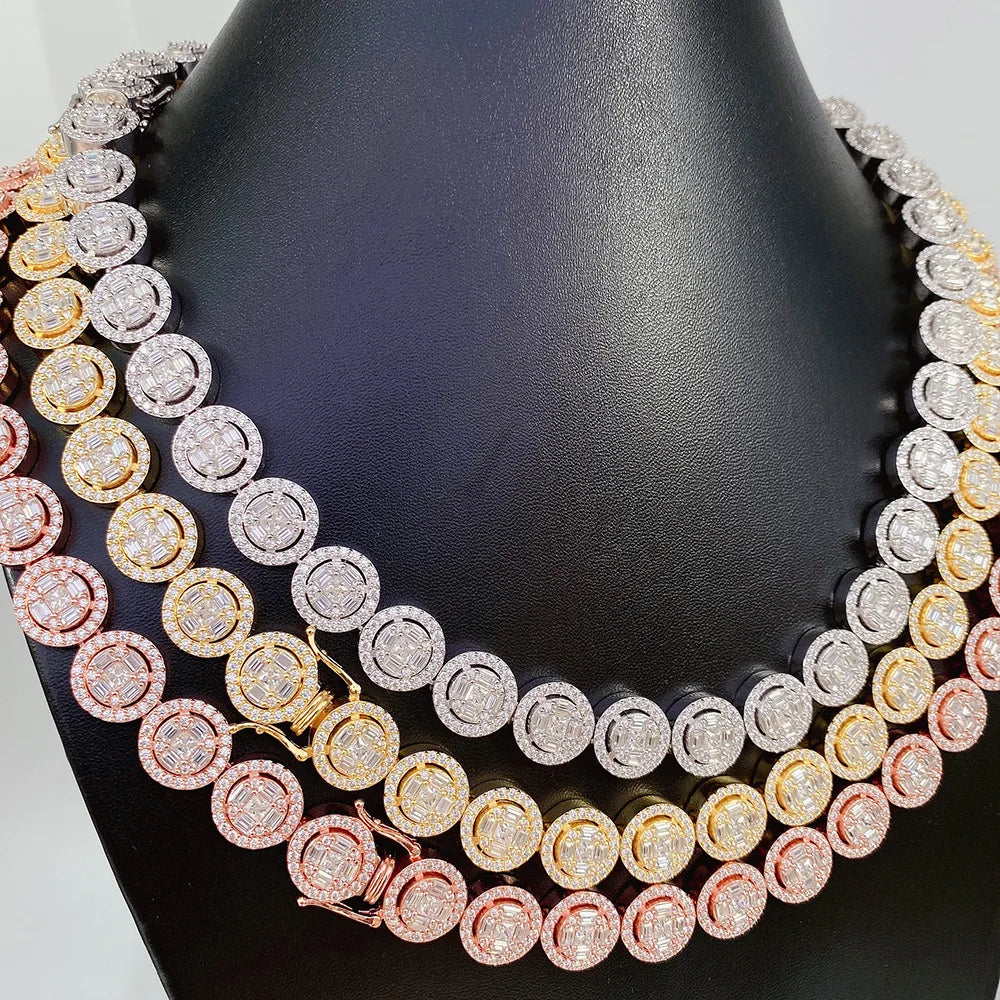 13mm Iced Out Round Link Chain for Men, image 4