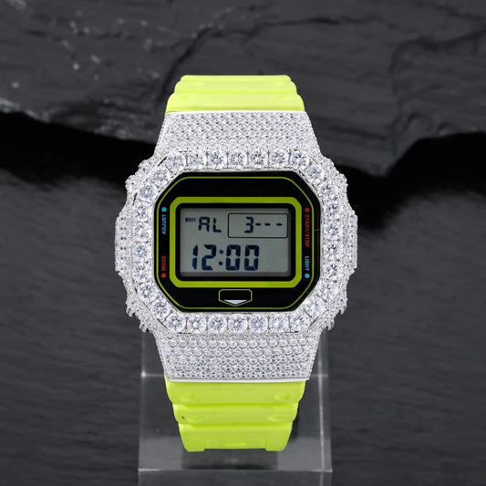 Iced Out Moissanite Watch Case