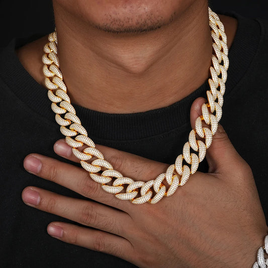 14mm Iced Out Cuban Link Bracelet for Men, image 6