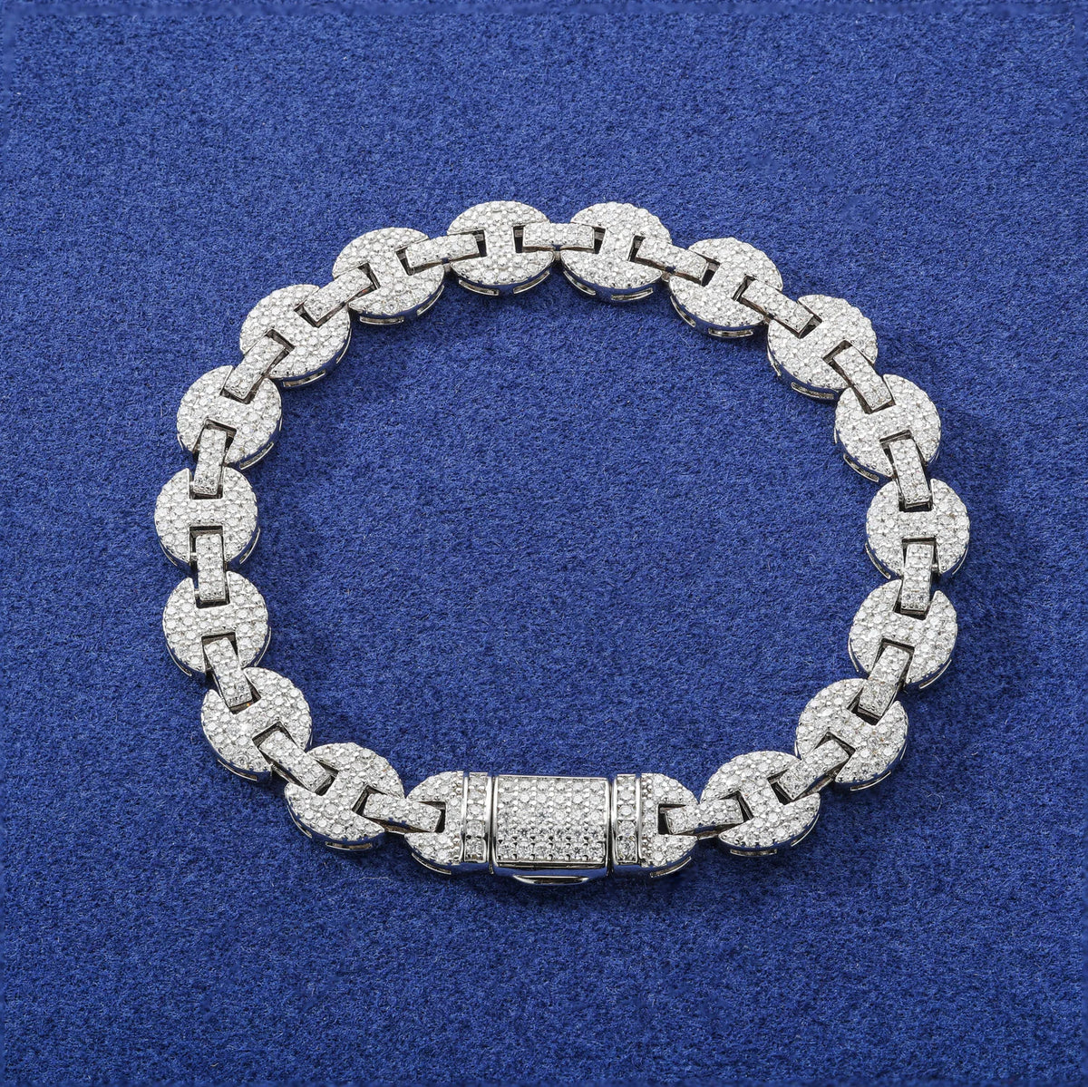 6mm to 10mm Moissanite Mariner Link Bracelet