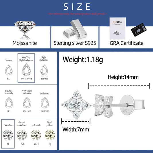Iced Out Star Cluster Stud Earrings, image 5