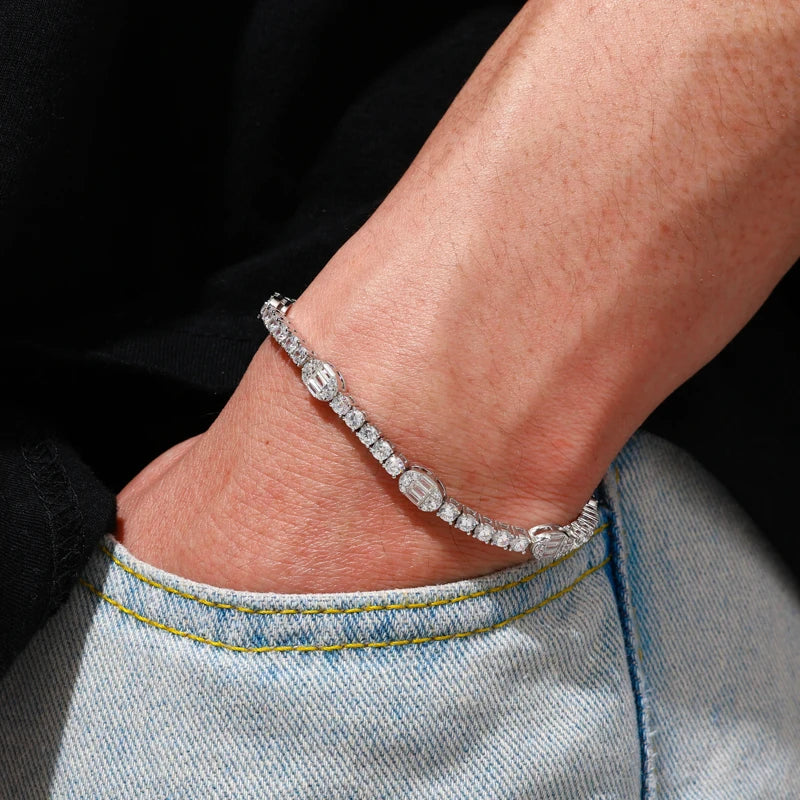 3mm Oval Cut Tennis Bracelet, image 6