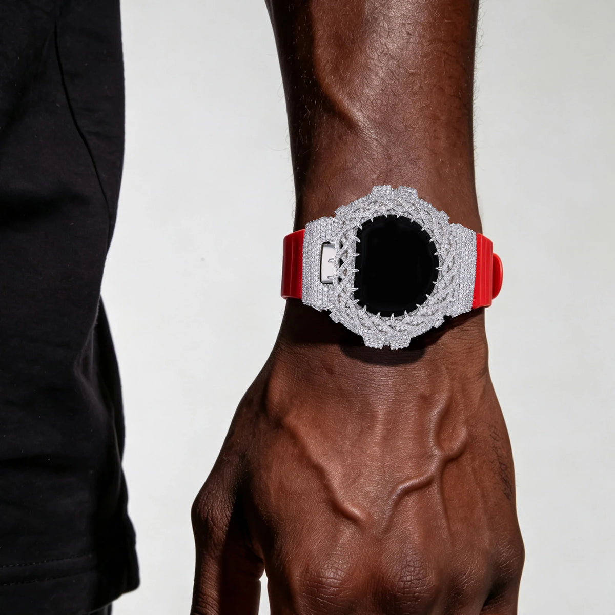 Iced Out Thorn Watch Bezel, image 7