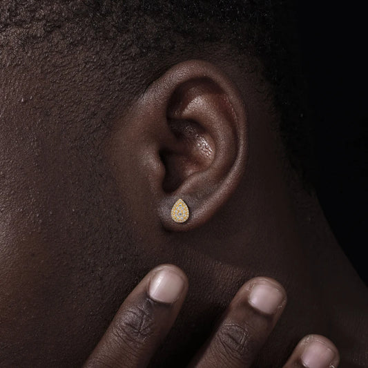 Pave Teardrop Stud Earrings, image 6