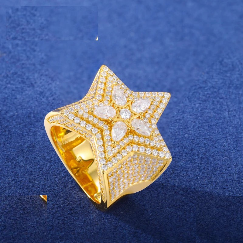 Iced Out Pave Star Ring, image 2