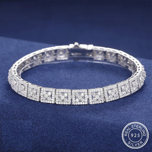 Iced Out Tennis Bracelet for Men, image 3