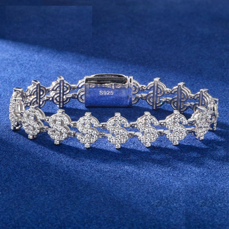 Dollar Sign Link Bracelet