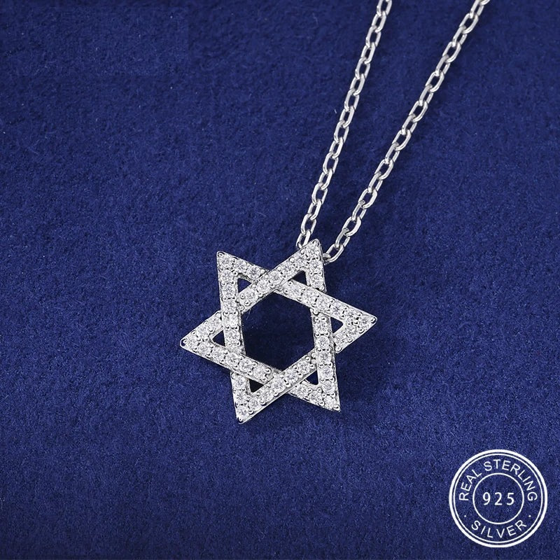 Moissanite Star Pendant Necklace, image 3