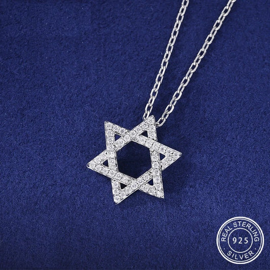 Moissanite Star Pendant Necklace, image 3
