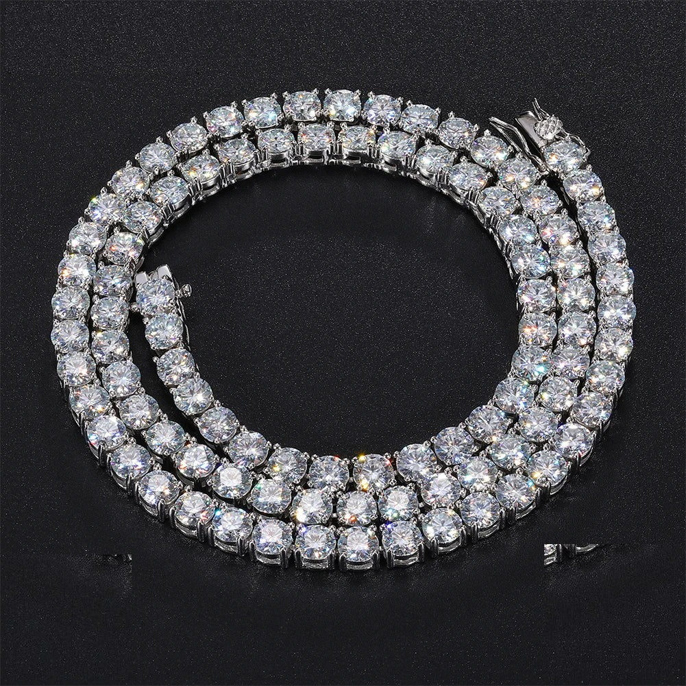 4mm Moissanite Tennis Bracelet or Necklace, image 2