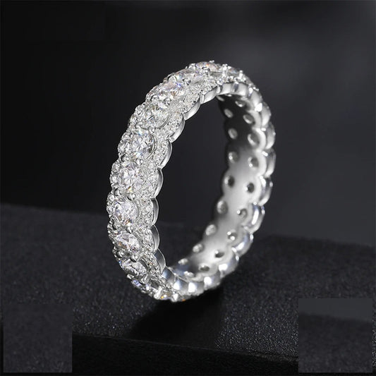 3mm Moissanite Eternity Band Ring, image 2