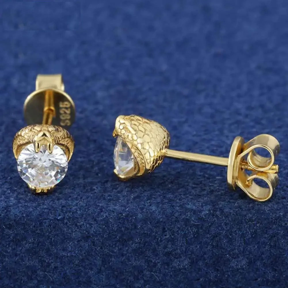 4mm Iced Out Moissanite Stud Earrings for Men, image 3