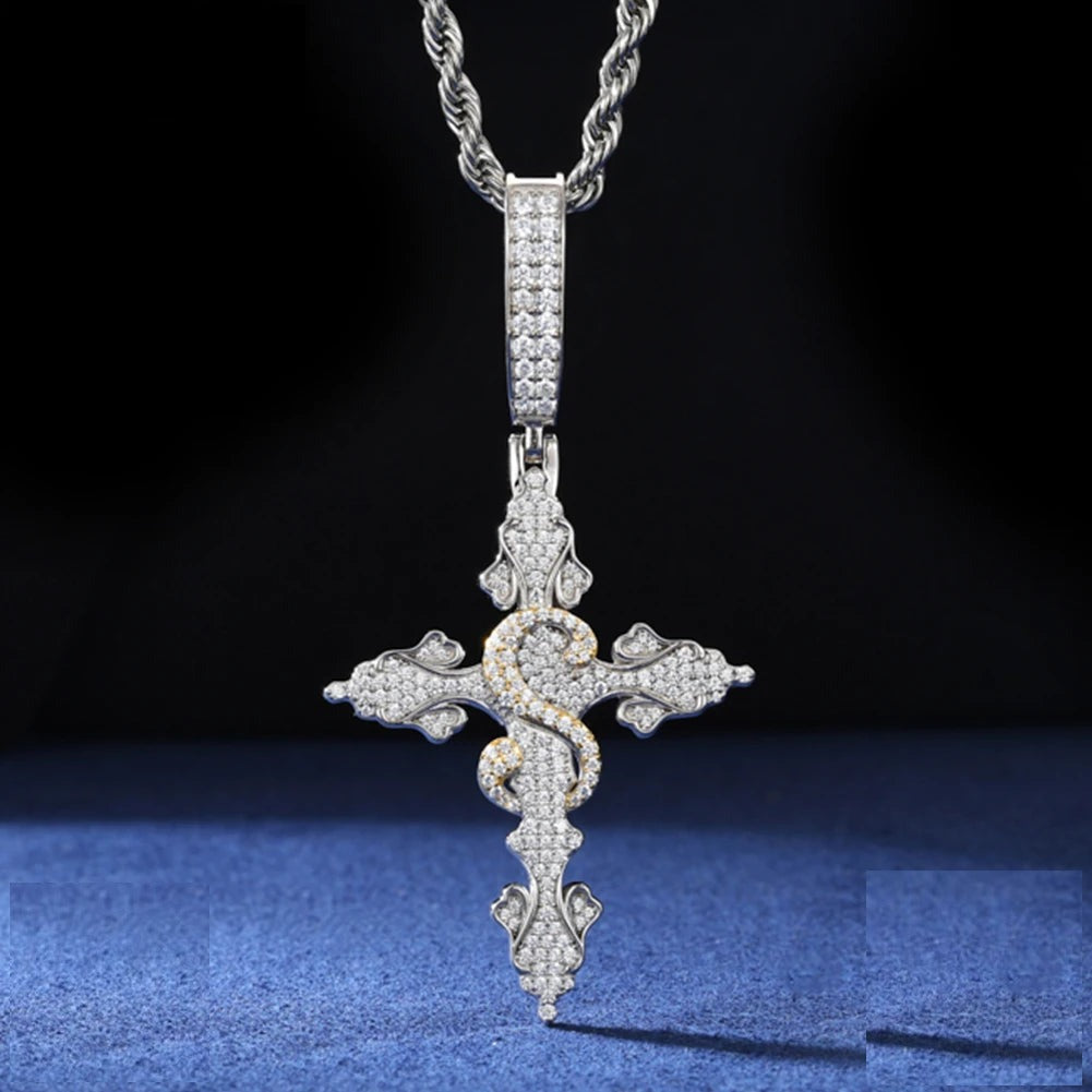 Iced Out Pendant Necklace for Men, image 2