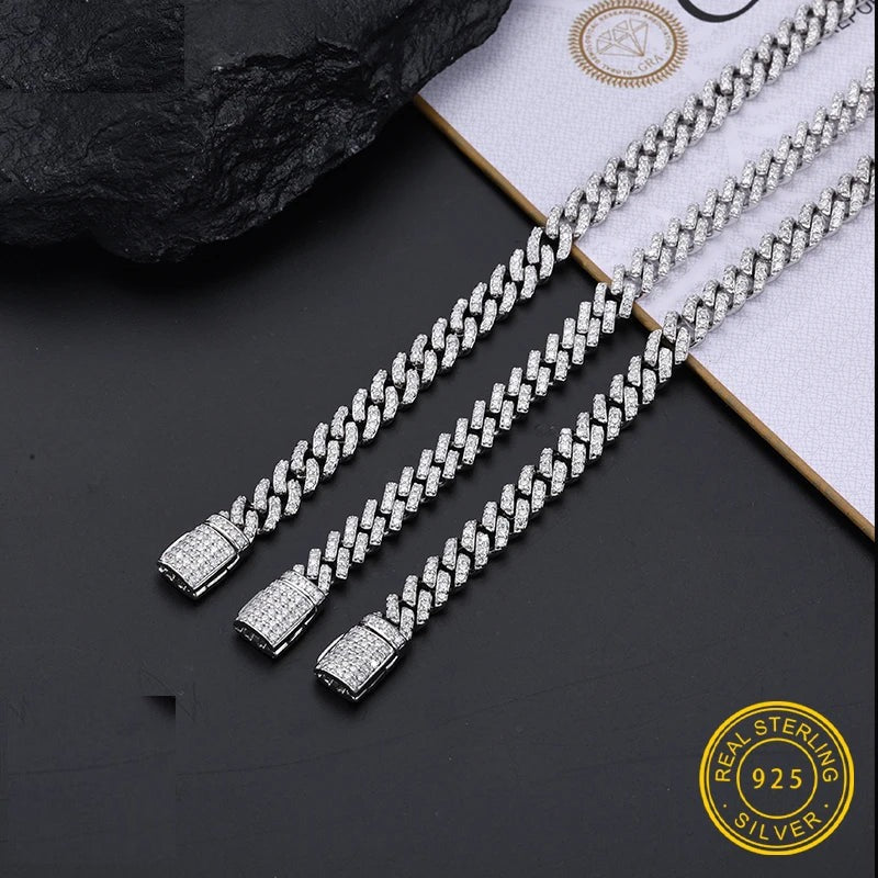 6mm Moissanite Cuban Link Bracelet, image 3